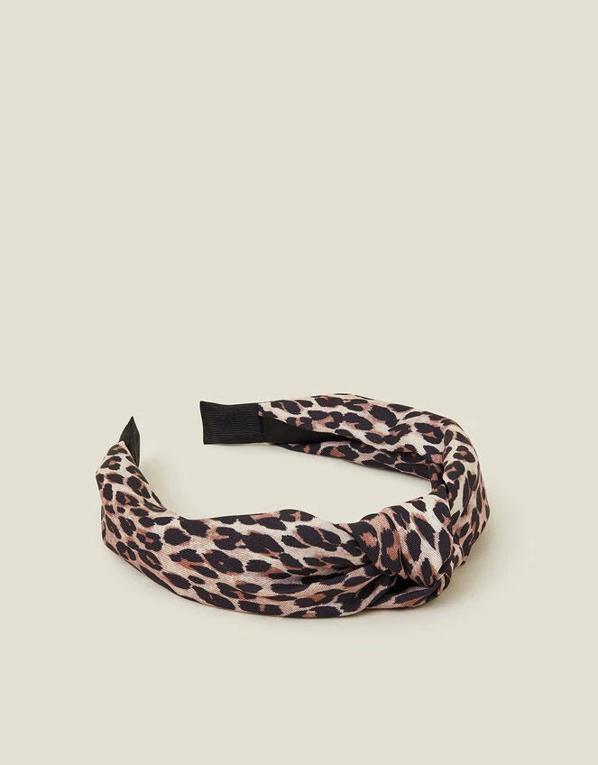 Leopard Print Knot Headband