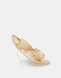 Bow Disc Fascinator Natural