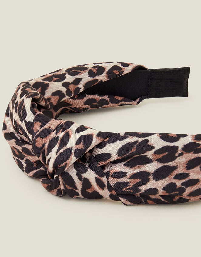 Leopard Print Knot Headband