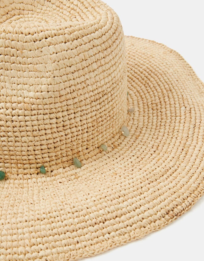 Bead Trim Fedora Hat