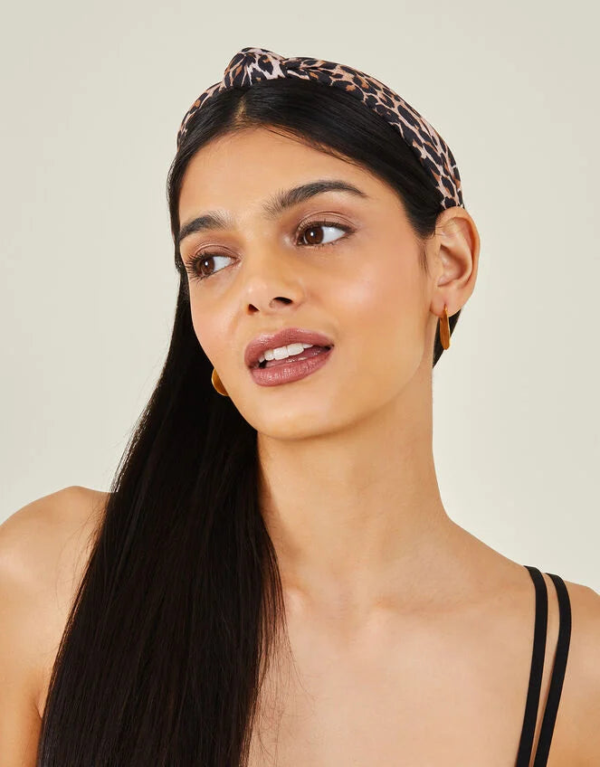 Leopard Print Knot Headband