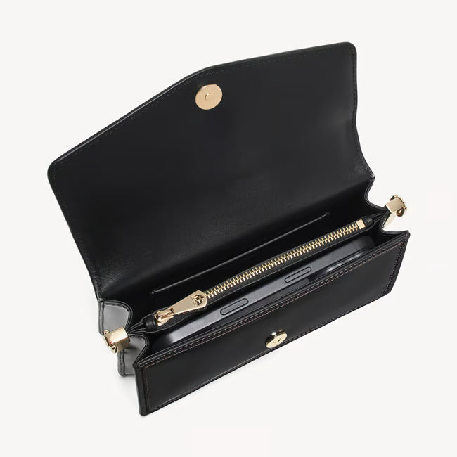 Smooth Moonlight Black Clutch